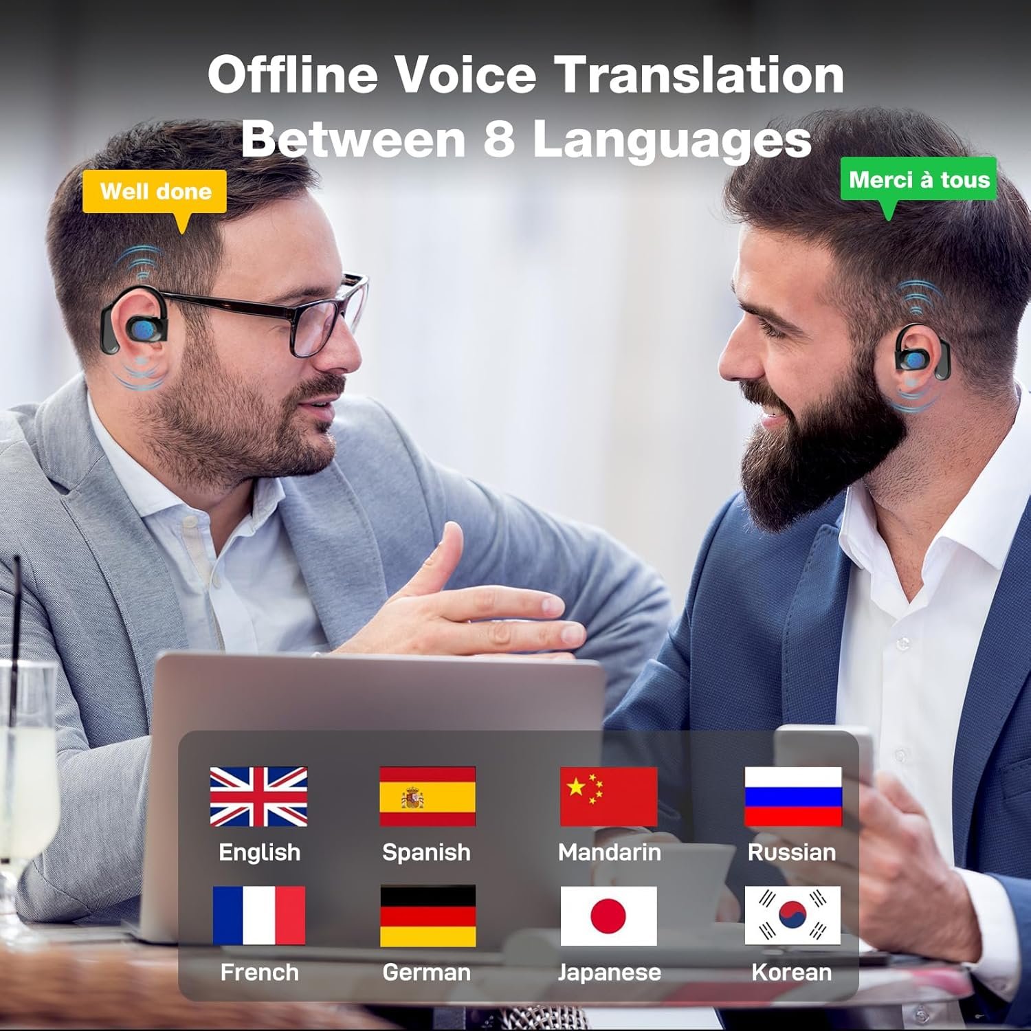 Translation Earbuds Real Time - 144 Language Ai Translator Earbuds, 3 in 1 - Image 3